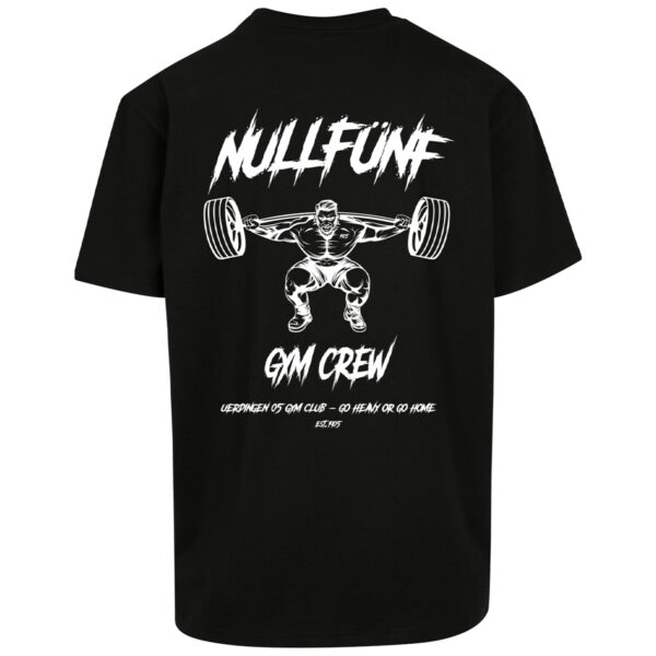 T-Shirt Oversized "Gym Crew" Schwarz Uerdingen 05